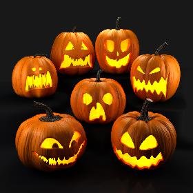 Halloween Pumpkins set